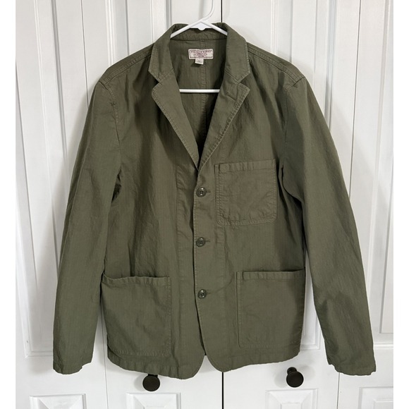 Wallace & Barnes Chore blazer jacket Brown Italian Cotton stretch 39RJ.Crew